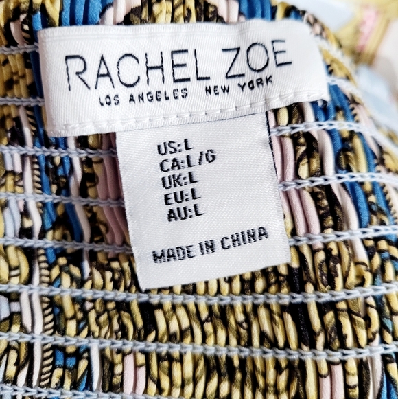 Rachel Zoe Women's Baroque Scarf Print Cowl Neck Camisole Tank Top – Size Large - Picture 8 of 9